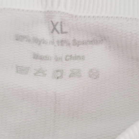 💙 Women's white bandeaus, XL - Picture 3 of 4